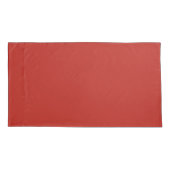 粗い竹のフローラ蝶シャムロック赤で 枕カバー (裏面)