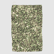 粗い緑がかったセピアと輝きのモザイク層