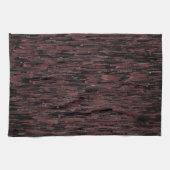 粗い背景を持つブルゴーニュのモザイクスタイル キッチンタオル (横)