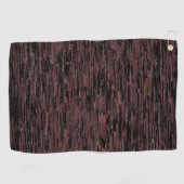 粗い背景を持つブルゴーニュのモザイクスタイル ゴルフタオル (横)