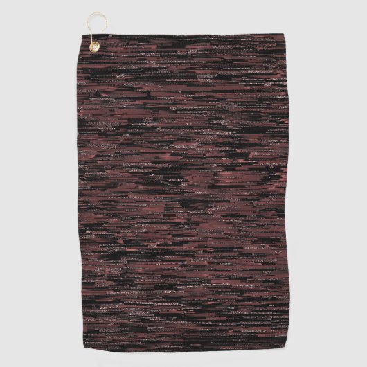 粗い背景を持つブルゴーニュのモザイクスタイル ゴルフタオル (正面)