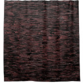 粗い背景を持つブルゴーニュのモザイクスタイル シャワーカーテン (正面)