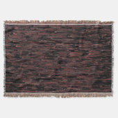 粗い背景を持つブルゴーニュのモザイクスタイル スローブランケット (正面)