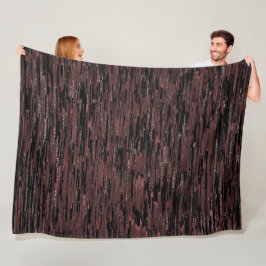 粗い背景を持つブルゴーニュのモザイクスタイル フリースブランケット