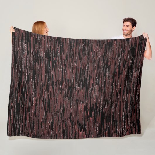 粗い背景を持つブルゴーニュのモザイクスタイル フリースブランケット (インサイチュ)