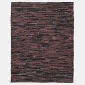 粗い背景を持つブルゴーニュのモザイクスタイル フリースブランケット (正面)