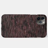 粗い背景を持つ灰色のブルゴーニュのモザイクスタイル Case-Mate iPhoneケース (裏面(横))