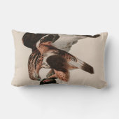 粗い脚の《鳥》ハヤブサバードオブアメリカオードボンプリント ランバークッション (裏面)