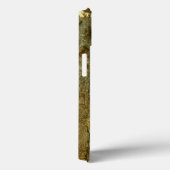 粗い茶色の石の自然ターコイズ静脈 Case-Mate iPhoneケース (裏面 / 右)