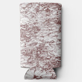 粗い質感の茶色と白の背景 スリム缶クーラー (裏面)