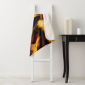 粗い黄金色のオレンジ色の砂丘、暗い部分 シェルパブランケット (インサイチュ)