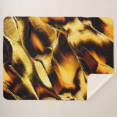 粗い黄金色のオレンジ色の砂丘、暗い部分 シェルパブランケット (正面(横))