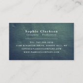 粗い黒板効果素朴、 名刺 (裏面)