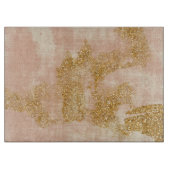 *~*粗かったピンクの金ゴールドのグリッターの動揺してな金 カッティングボード (正面)