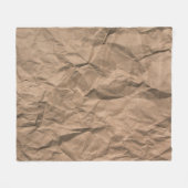 粗くくくしゃれたリサイクル紙 フリースブランケット (正面(横))