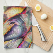 粗さと仮想水色で彫られる キッチンタオル (四つ折り)