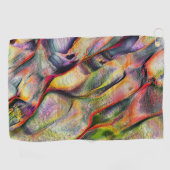 粗さと仮想水色で彫られる ゴルフタオル (横)