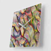 粗さと仮想水色で彫られる スクエア壁時計 (傾斜)