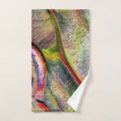 粗さと仮想水色で彫られる バスタオルセット (ハンドタオル)