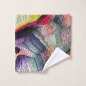 粗さと仮想水色で彫られる バスタオルセット (ウォッシュタオル)