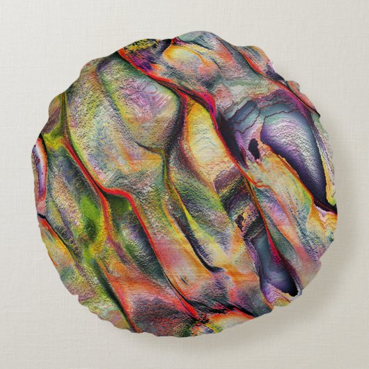 粗さと仮想水色で彫られる ラウンドクッション (裏面)