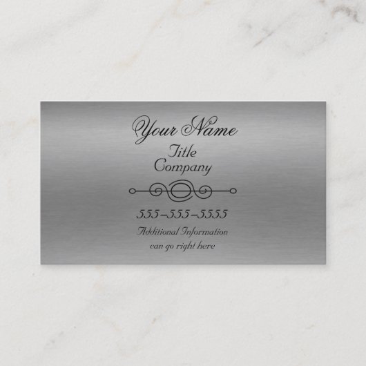 粗アルミニウムプリント名刺 名刺 (正面)