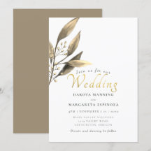 粗エレガント野な金ゴールドの黒結婚葉