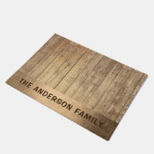 粗エレガント銅金ゴールドプリント ドアマット (アングル)