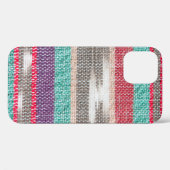 粗カラフルい布地のテクスチャ、パターン、背景 Case-Mate iPhoneケース (裏面 (横))