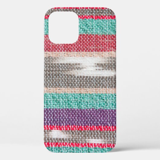 粗カラフルい布地のテクスチャ、パターン、背景 Case-Mate iPhoneケース (裏面)