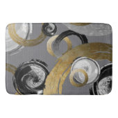 粗モダンエレガントリングや輪円抽象芸術 バスマット (正面)