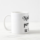 粗悪品がおろさないために注意しないで下さい コーヒーマグカップ (左)