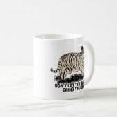 粗悪品がひかないために注意しないで下さい コーヒーマグカップ (正面右)