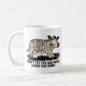 粗悪品がひかないために注意しないで下さい コーヒーマグカップ (左)