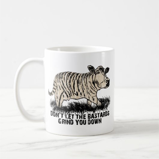 粗悪品がひかないために注意しないで下さい コーヒーマグカップ (左)