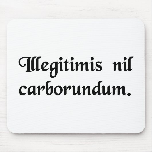 粗悪品がひかないために注意しないで下さい マウスパッド (正面)