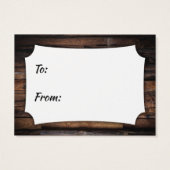 粗木表示ブライダルシャワーギフトカード (裏面)