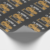 粗農業引用文皮肉トラクタ農家 ラッピングペーパー (角)