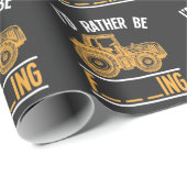 粗農業引用文皮肉トラクタ農家 ラッピングペーパー (ロールコーナー)