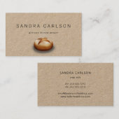 粗野なクラフト紙パンベーカーの名刺 名刺 (正面/裏面)