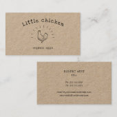 粗野なチキン·ドードル·クラフトの名刺 名刺 (正面/裏面)