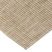 粗野なバーラップ自然パターン ロングテーブルランナー (コーナー)