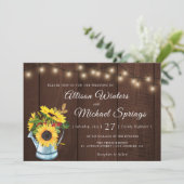 粗野なフローラ結婚式招待状 招待状 (スタンド正面)