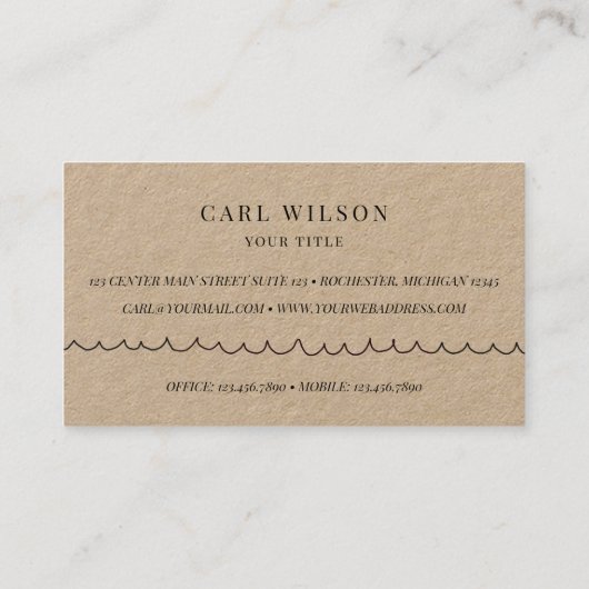 粗野なボートドールの内装船レンタル 名刺 (裏面)