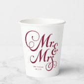 粗野なミスターとミモダンセスパーソナライズされた 紙コップ (裏面)