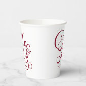 粗野なミスターとミモダンセスパーソナライズされた 紙コップ (左)