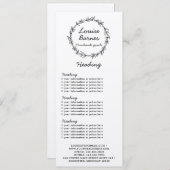 粗野なリース価格表またはサービスカード 招待状 (正面/裏面)