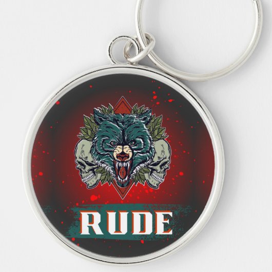 粗野クマスタイル キーホルダー (正面)