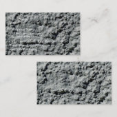 粗雑面が付いているコンクリートの壁 名刺 (正面/裏面)