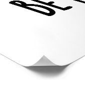 粘り強いアクおもしろいンをする ポスター (角)